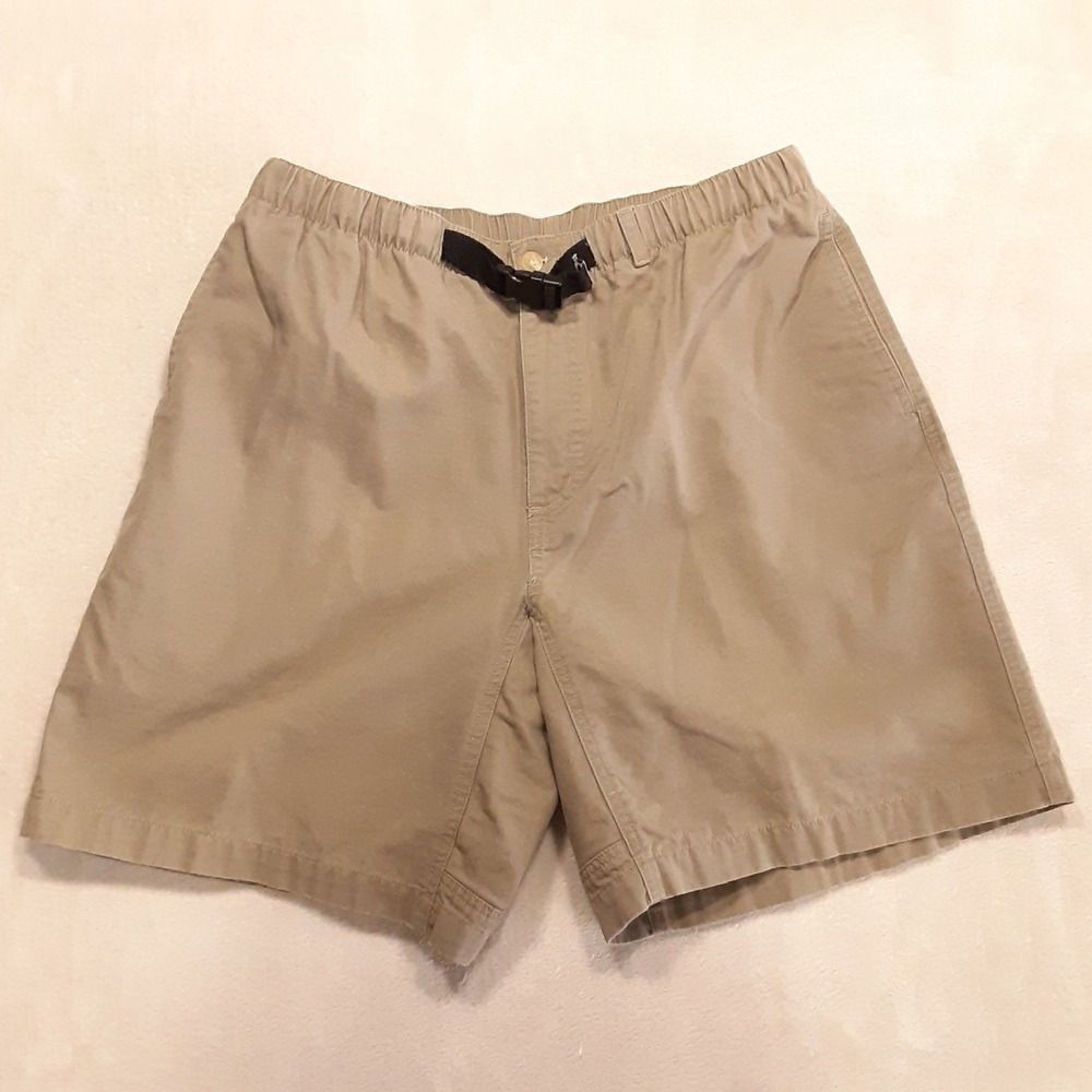 Vintage Sportif USA Mens Belted Outdoor Bermuda Shorts M Green Cotton RN#40841